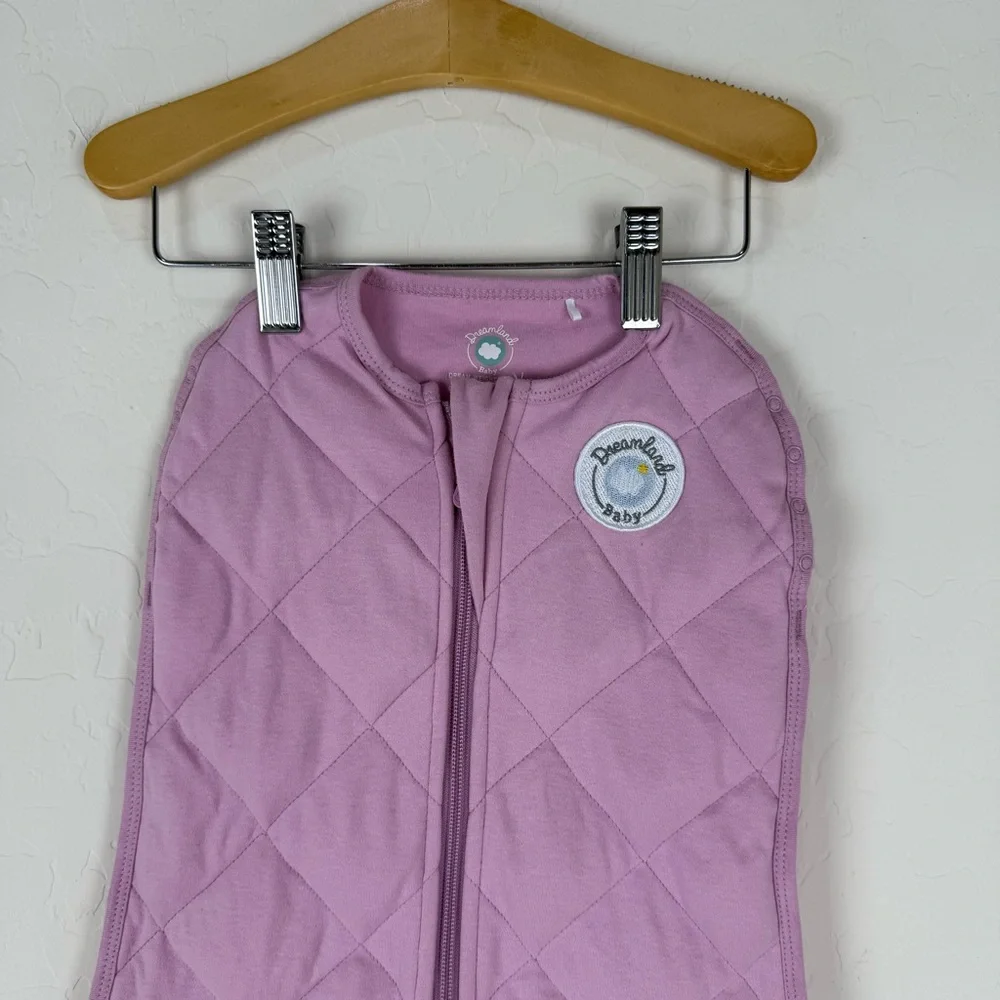 Pink Quilted Baby Sleep Sack - Soft Swaddle Sleep Bag